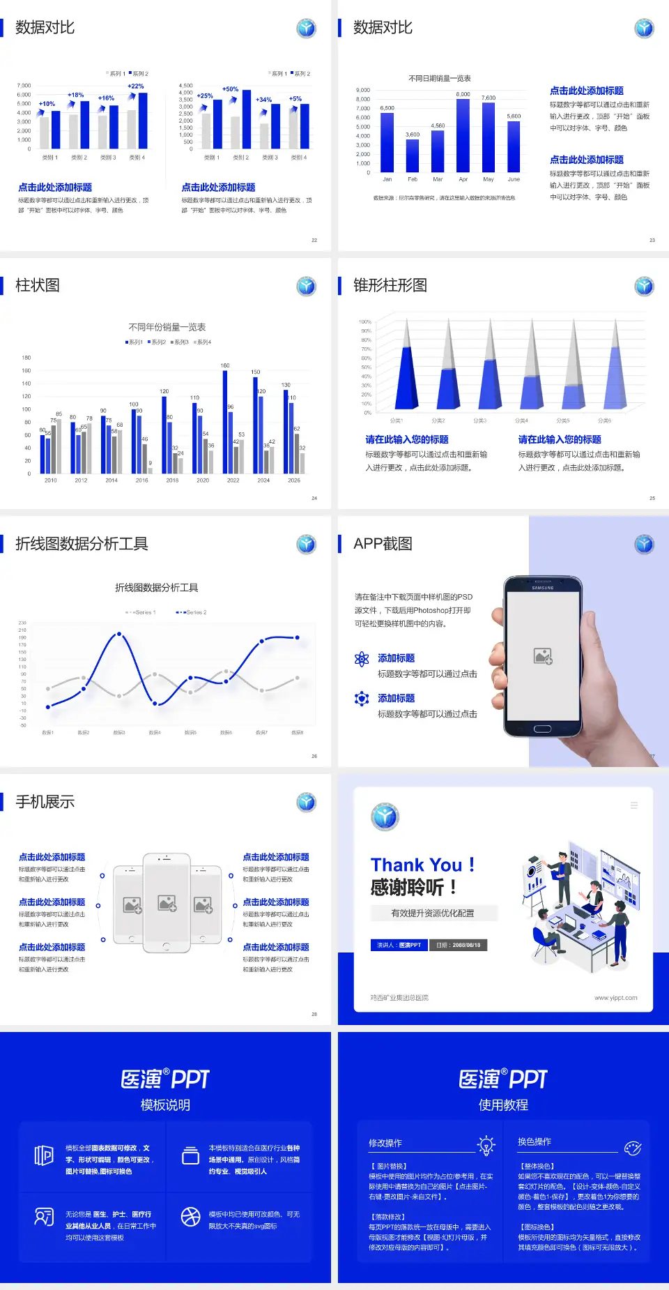 鸡西矿业集团总医院财务与预算报告PPT模板4:3格式幻灯片预览图4