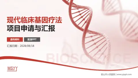 密山市人民医院项目申请与汇报PPT模板