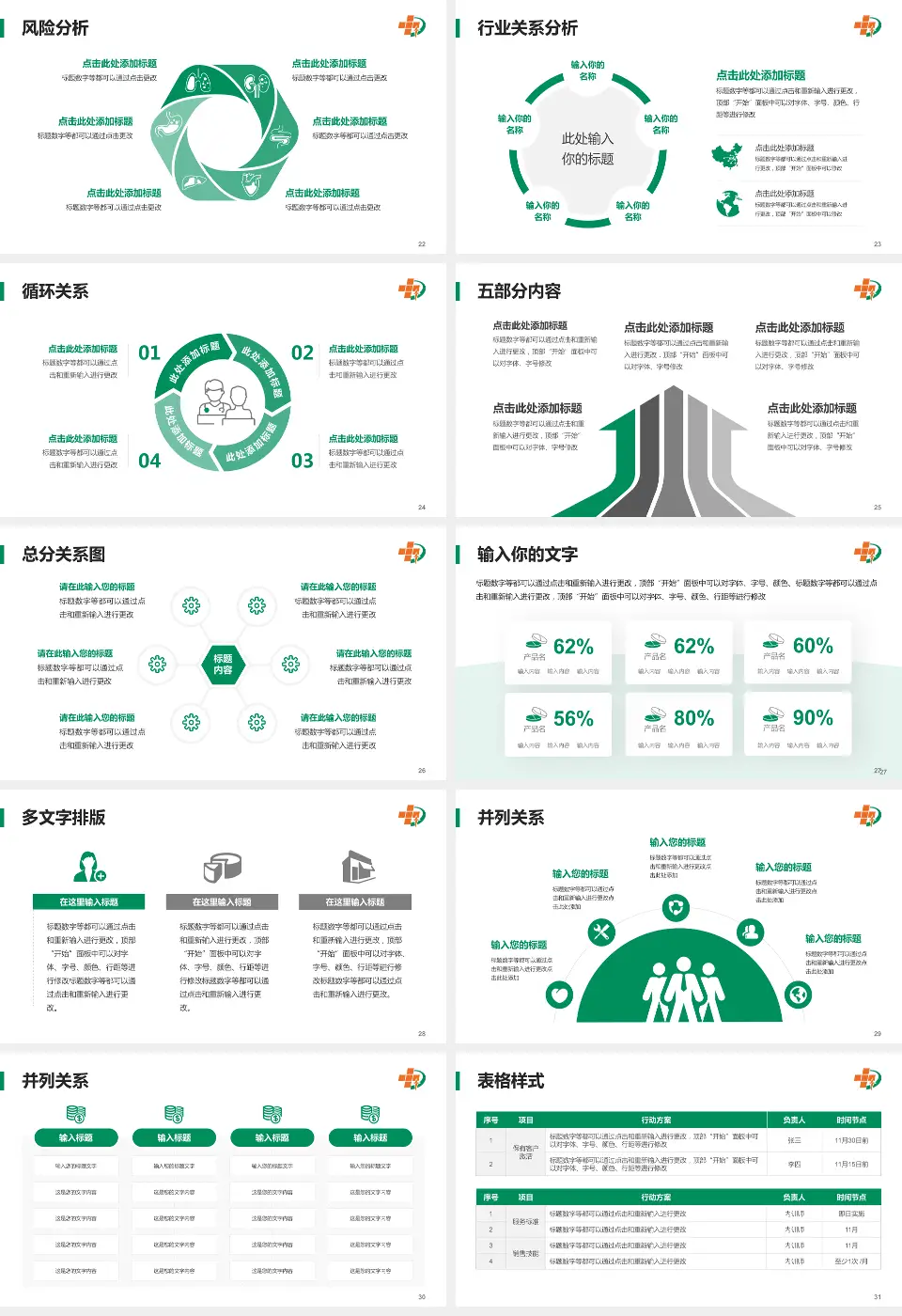 大庆油田总医院龙南医院科室介绍与推广PPT模板16:9格式幻灯片预览图4