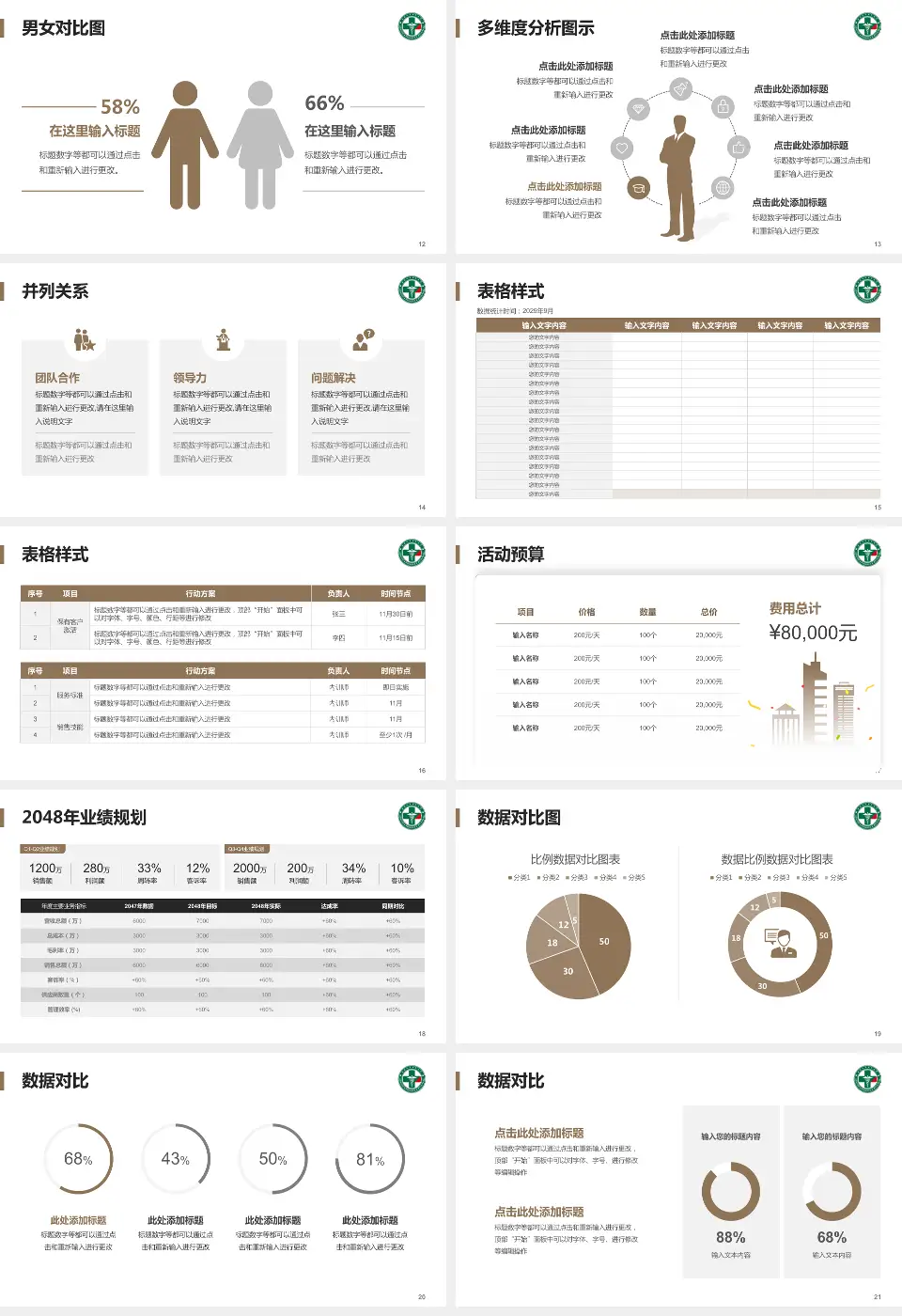 黑龙江省社会康复医院财务与预算报告PPT模板16:9格式幻灯片预览图3