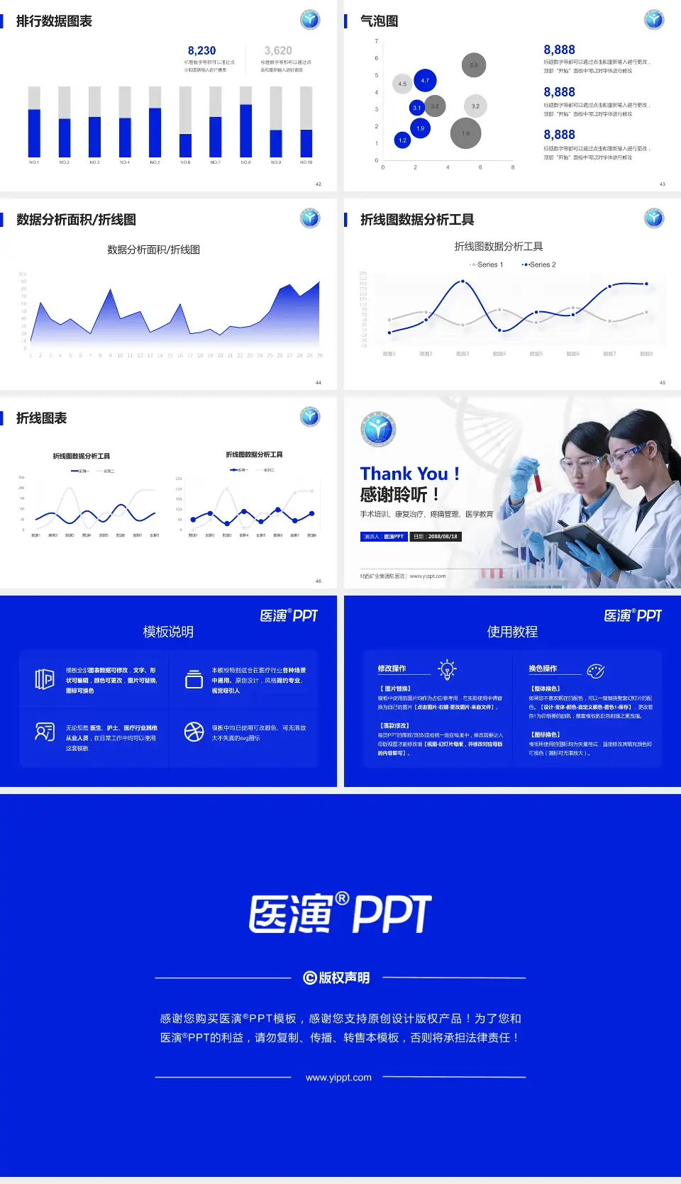 鸡西矿业集团总医院科研成果展示PPT模板16:9格式幻灯片预览图6