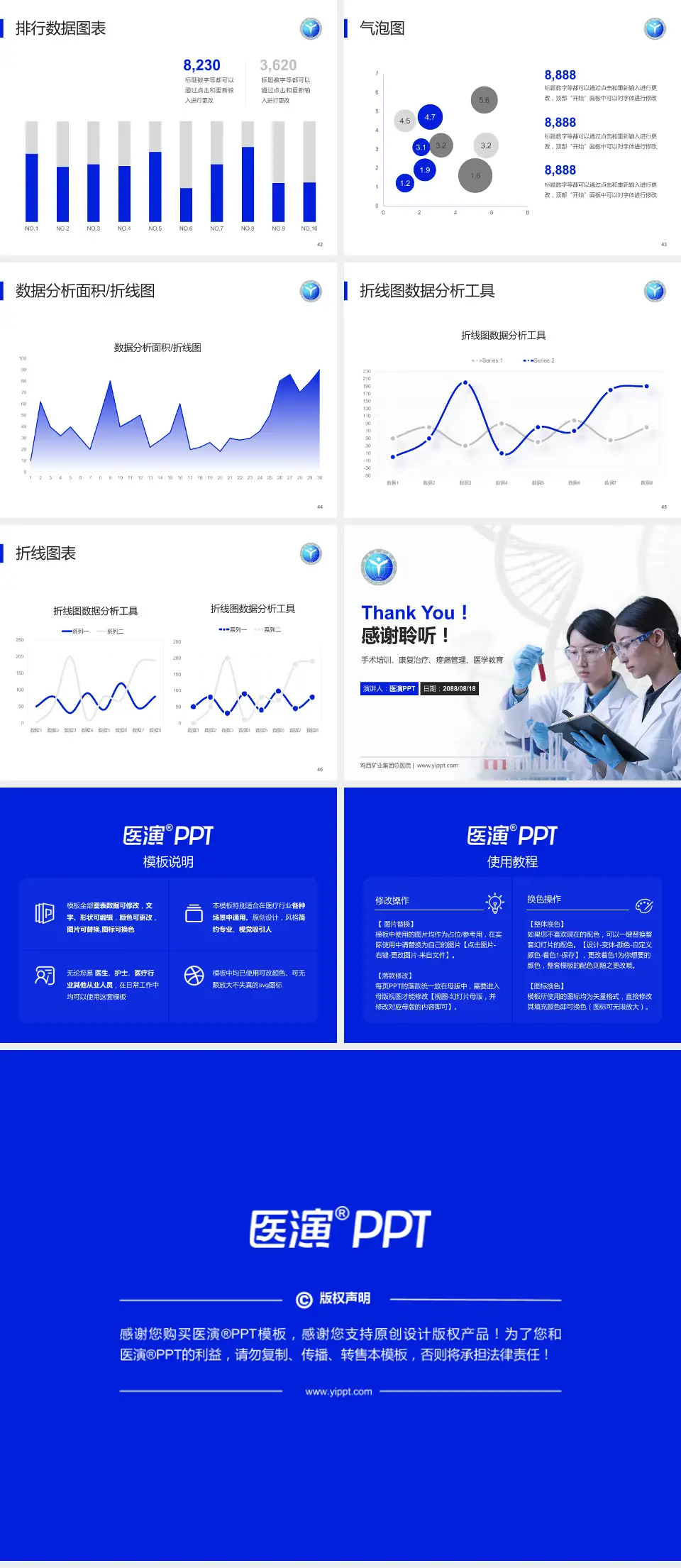 鸡西矿业集团总医院科研成果展示PPT模板4:3格式幻灯片预览图6