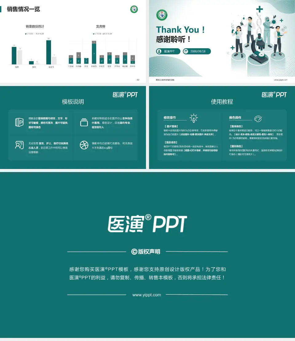 黑龙江省传染病防治院品管圈PDCA演示专用PPT模板16:9格式幻灯片预览图7