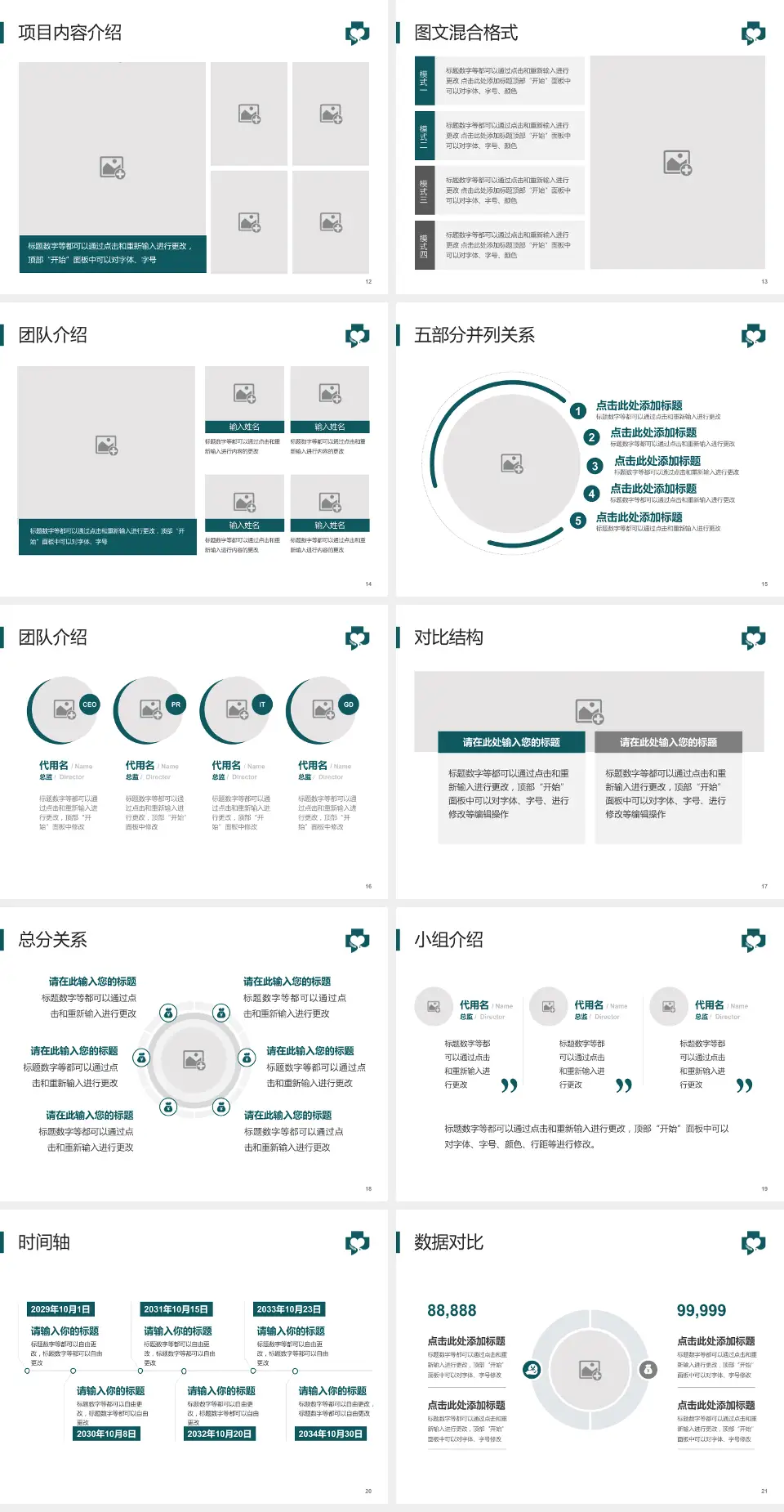 黑龙江省第二医院南岗院区医疗知识普及PPT模板4:3格式幻灯片预览图3