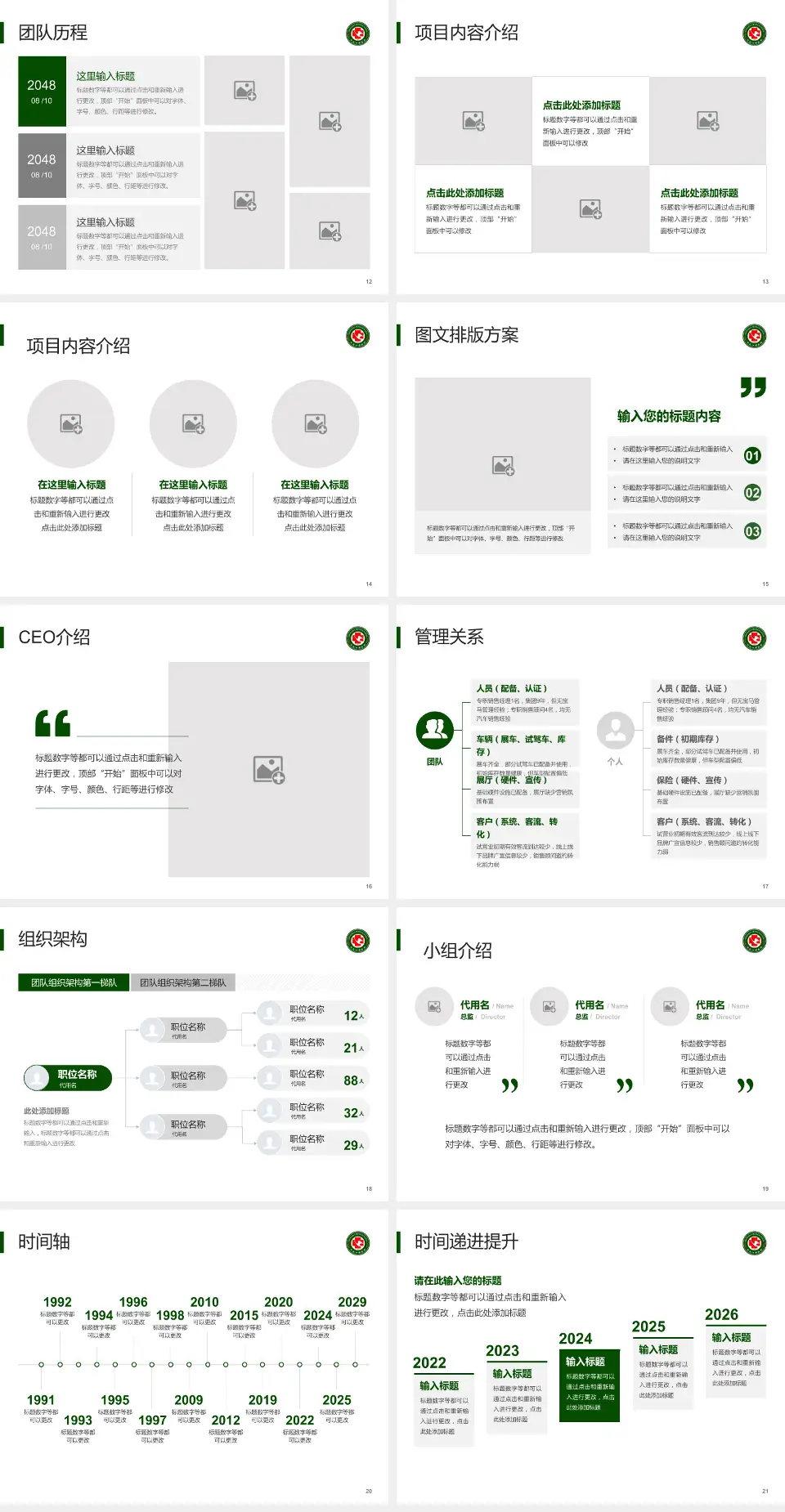 黑龙江省医院医院管理报告PPT模板4:3格式幻灯片预览图3