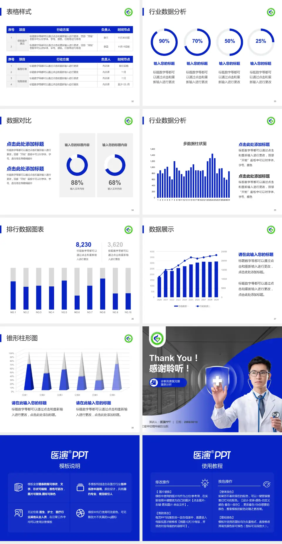 黑龙江省神经精神病防治院医疗知识普及PPT模板4:3格式幻灯片预览图5
