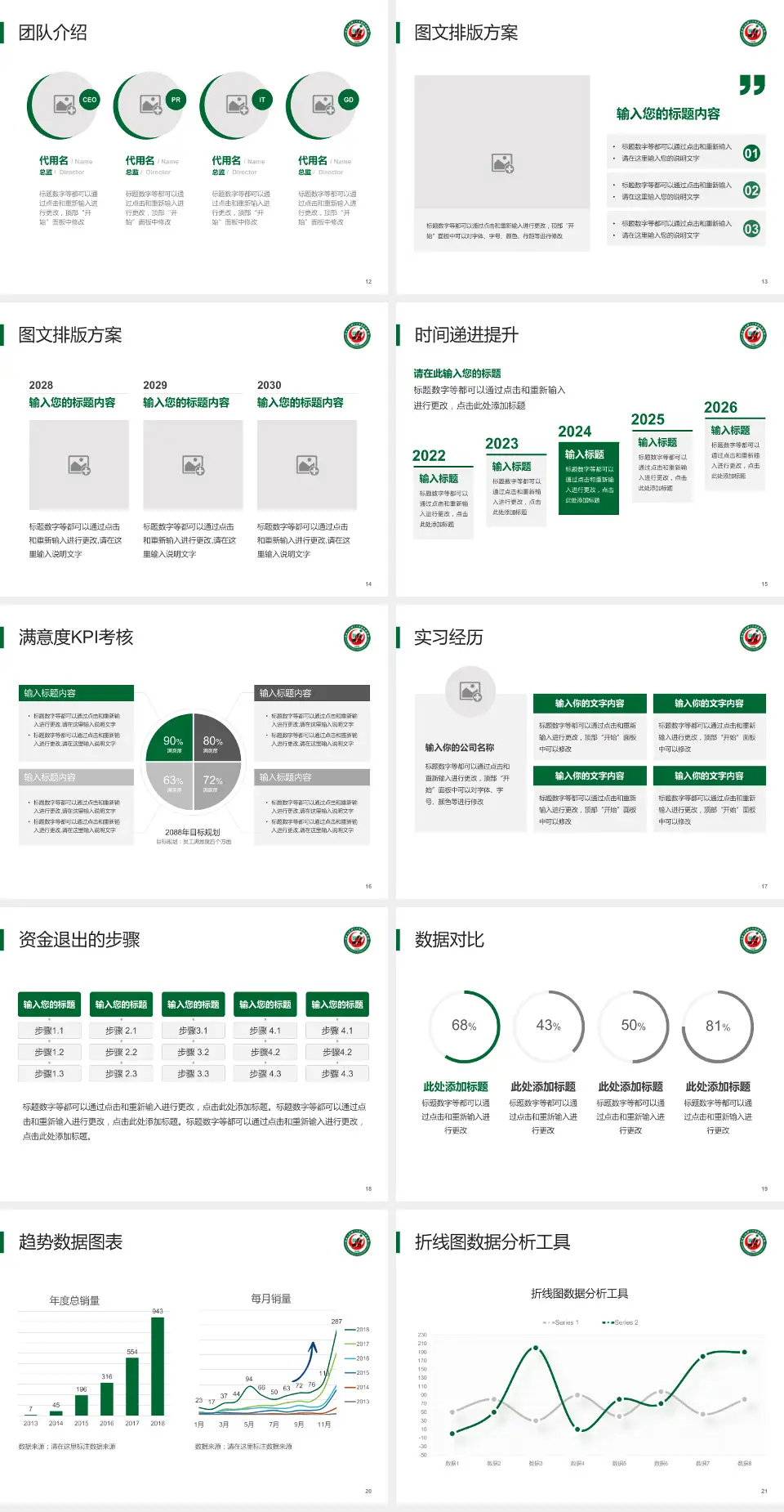 牡丹江医学院红旗医院培训与教育PPT模板4:3格式幻灯片预览图3