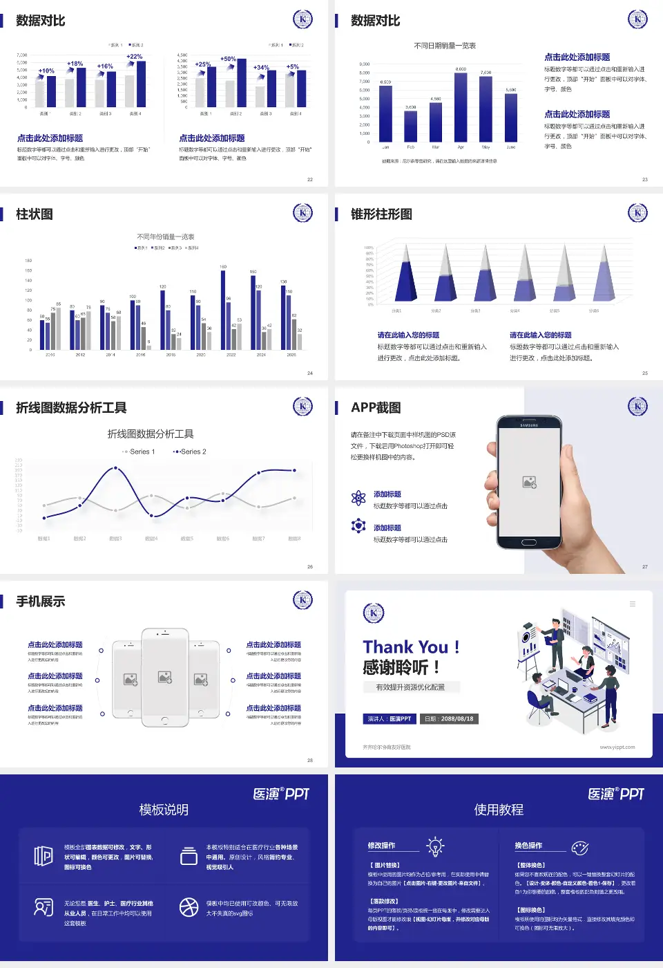 齐齐哈尔协育友好医院财务与预算报告PPT模板16:9格式幻灯片预览图4