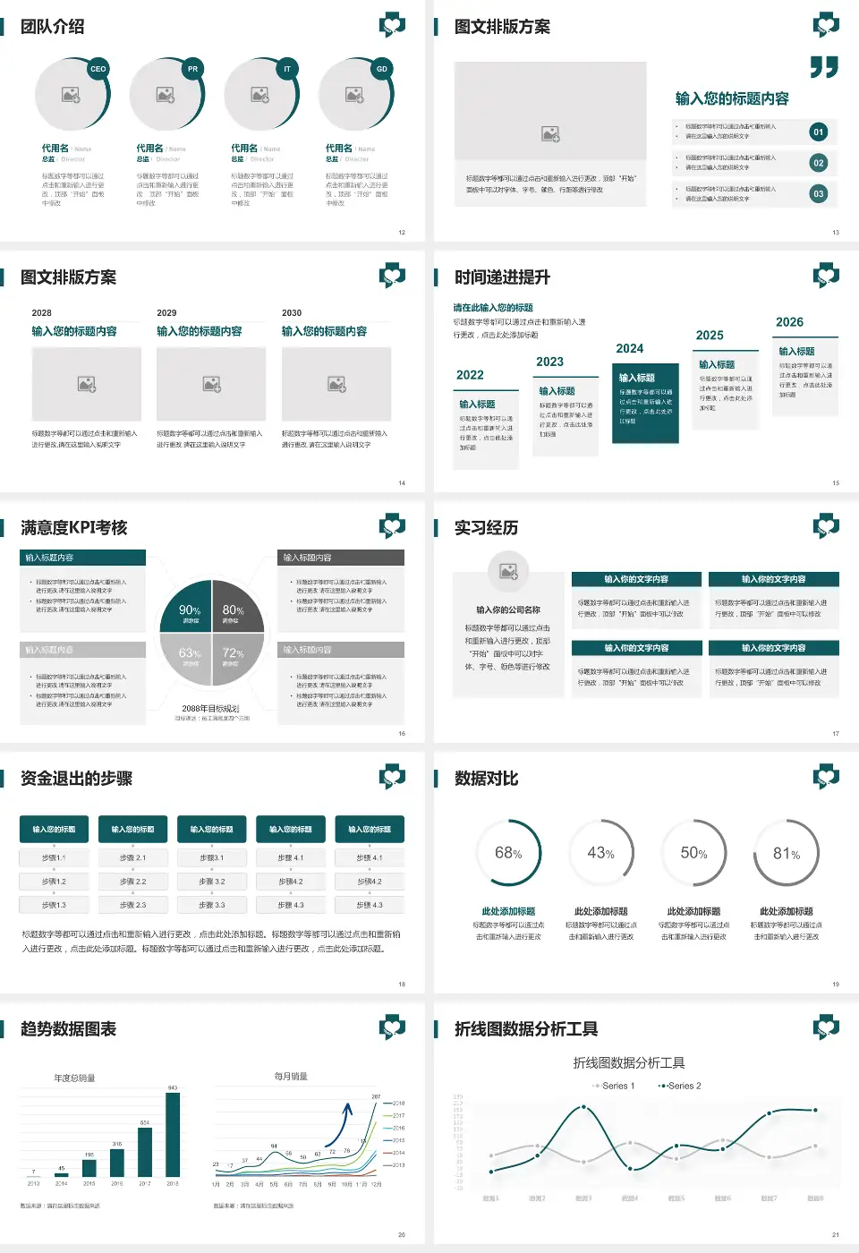黑龙江省第二医院南岗院区培训与教育PPT模板16:9格式幻灯片预览图3