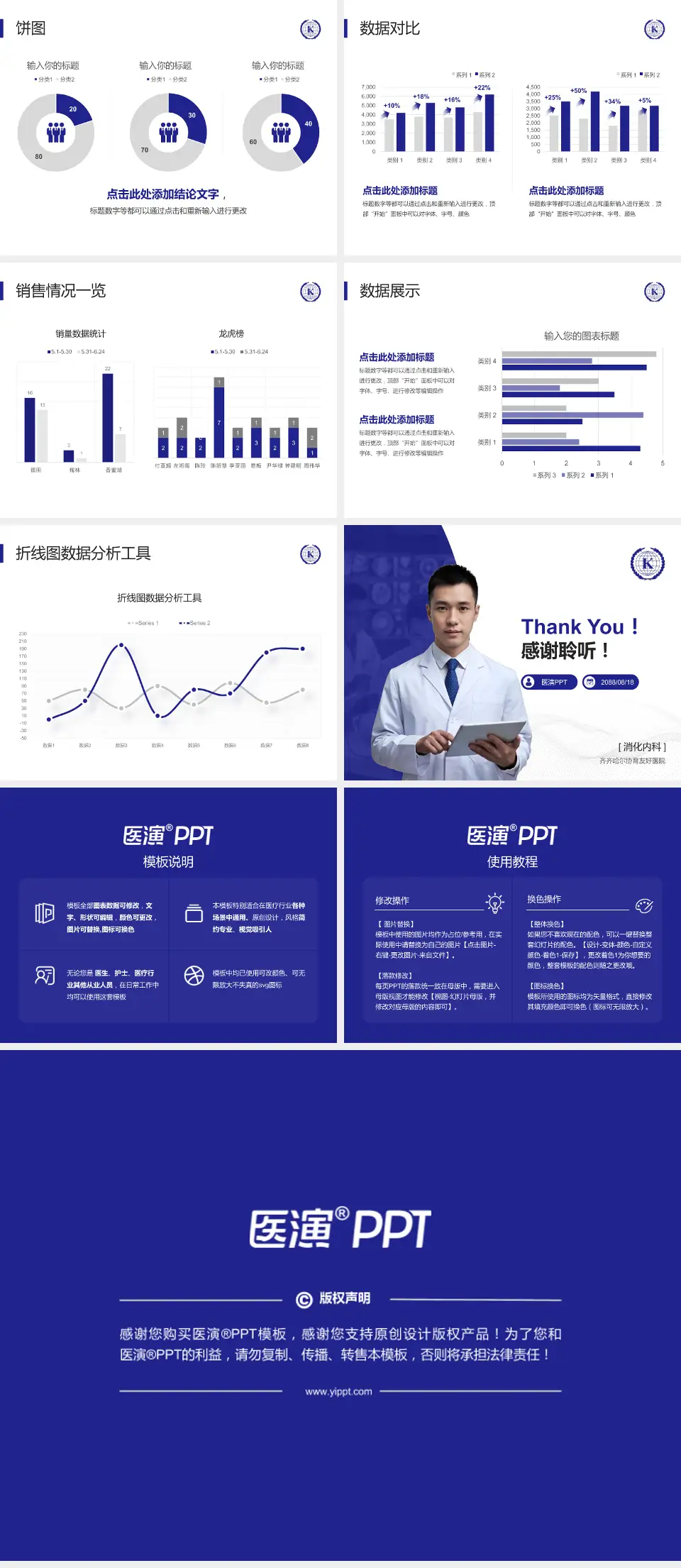 齐齐哈尔协育友好医院病例分享与讨论PPT模板4:3格式幻灯片预览图4