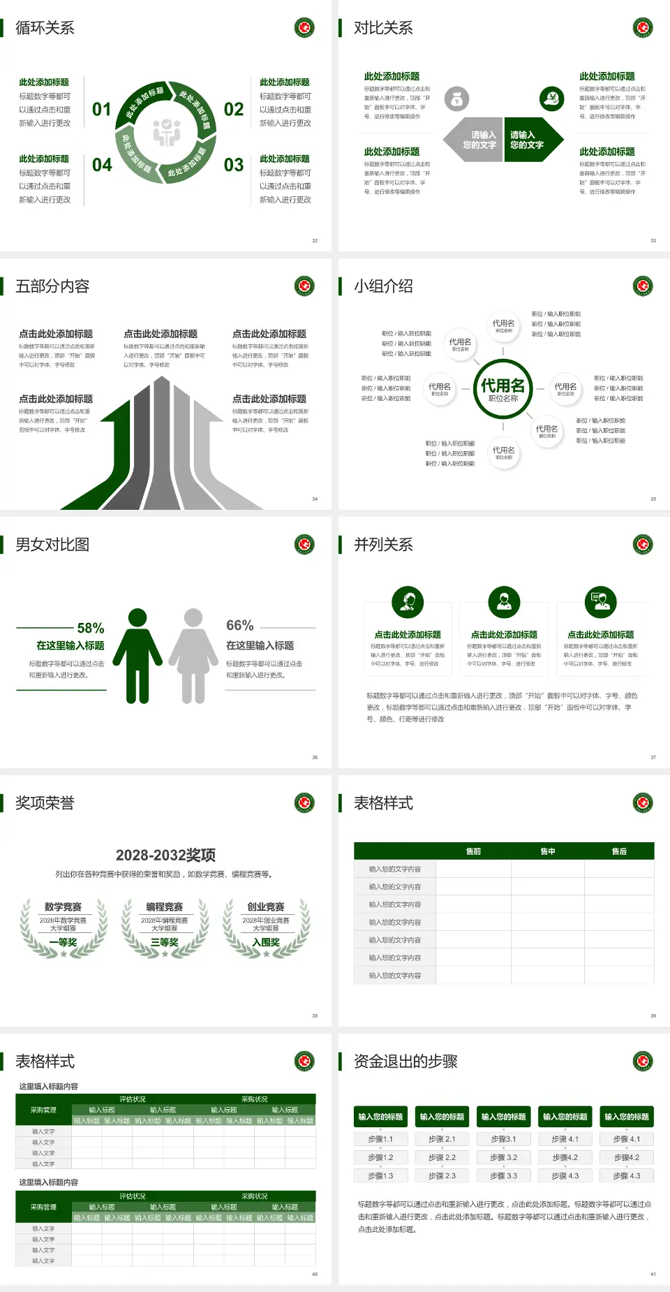 黑龙江省医院医院简介/日常通用PPT模板4:3格式幻灯片预览图5