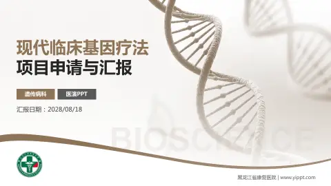 黑龙江省康复医院项目申请与汇报PPT模板