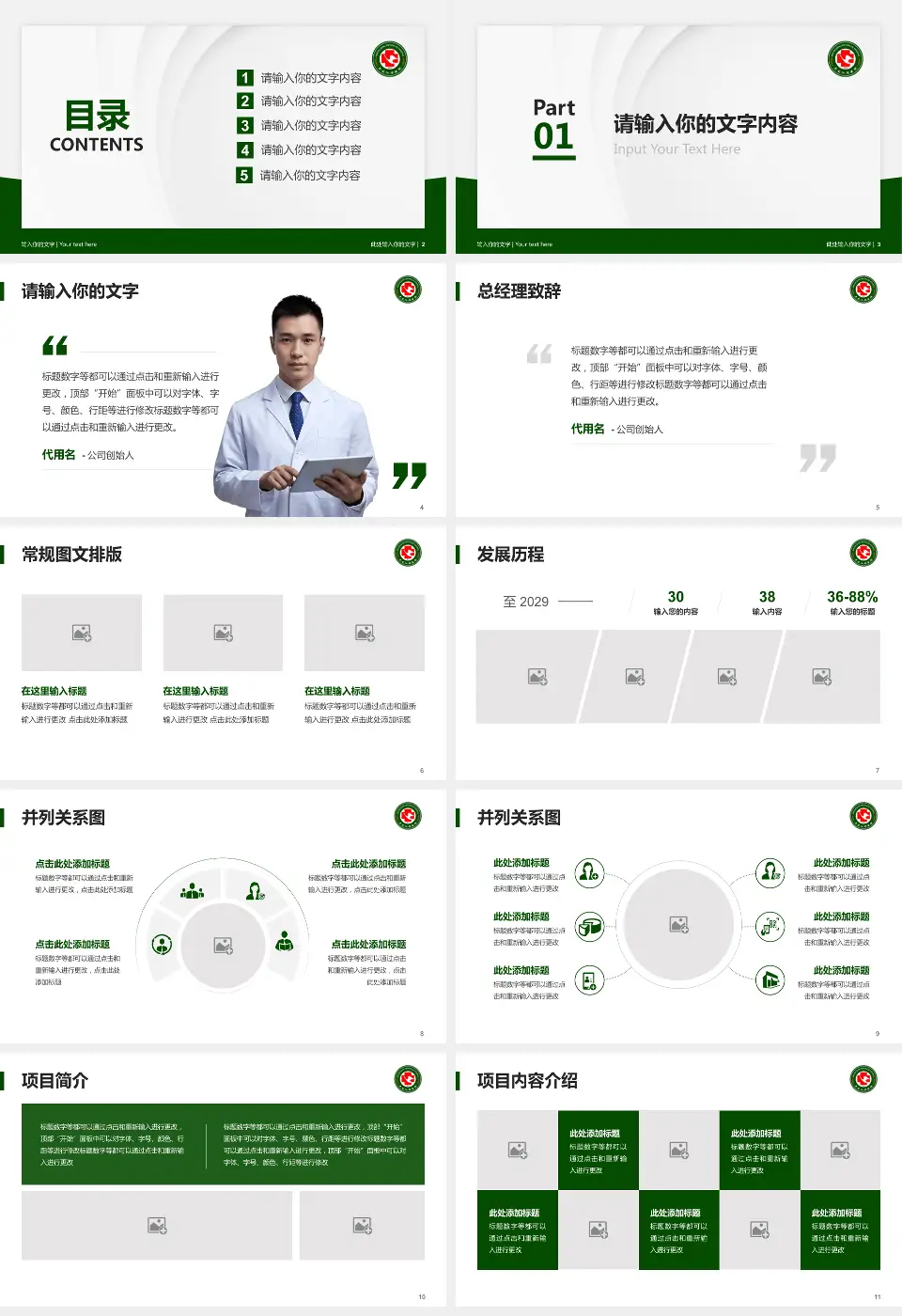 黑龙江省医院医院管理报告PPT模板16:9格式幻灯片预览图2