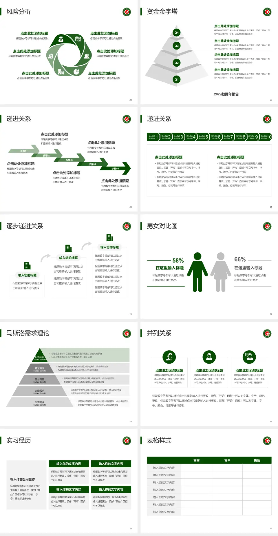 黑龙江省医院南岗分院项目申请与汇报PPT模板4:3格式幻灯片预览图4