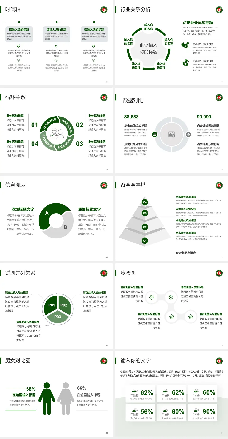 黑龙江省医院南岗分院医院管理报告PPT模板4:3格式幻灯片预览图4