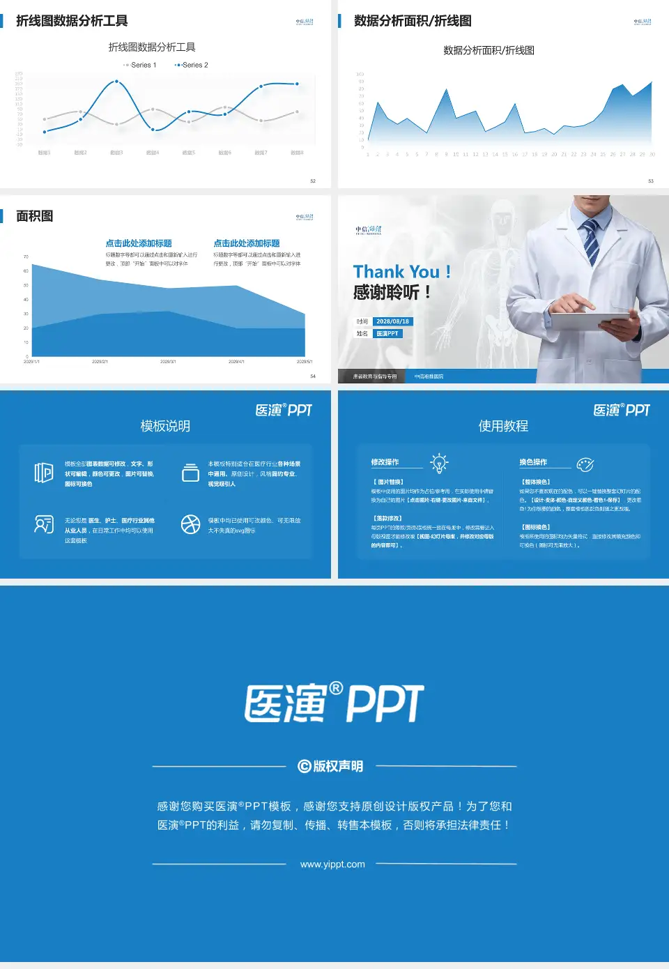 中信湘雅医院患者教育与指导PPT模板16:9格式幻灯片预览图7