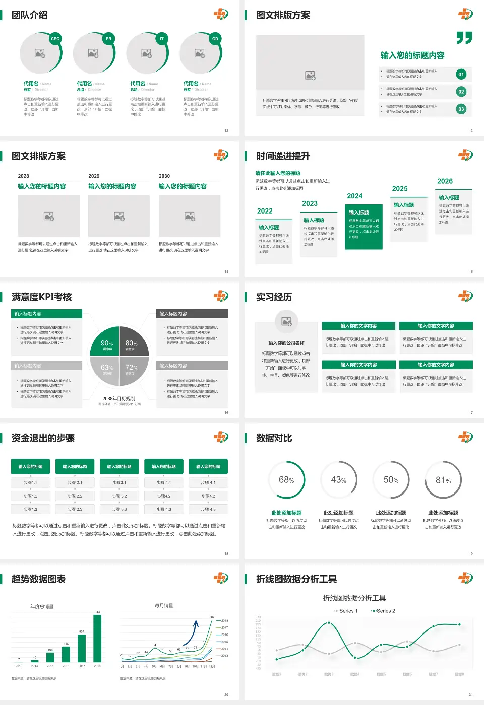 大庆油田总医院培训与教育PPT模板16:9格式幻灯片预览图3