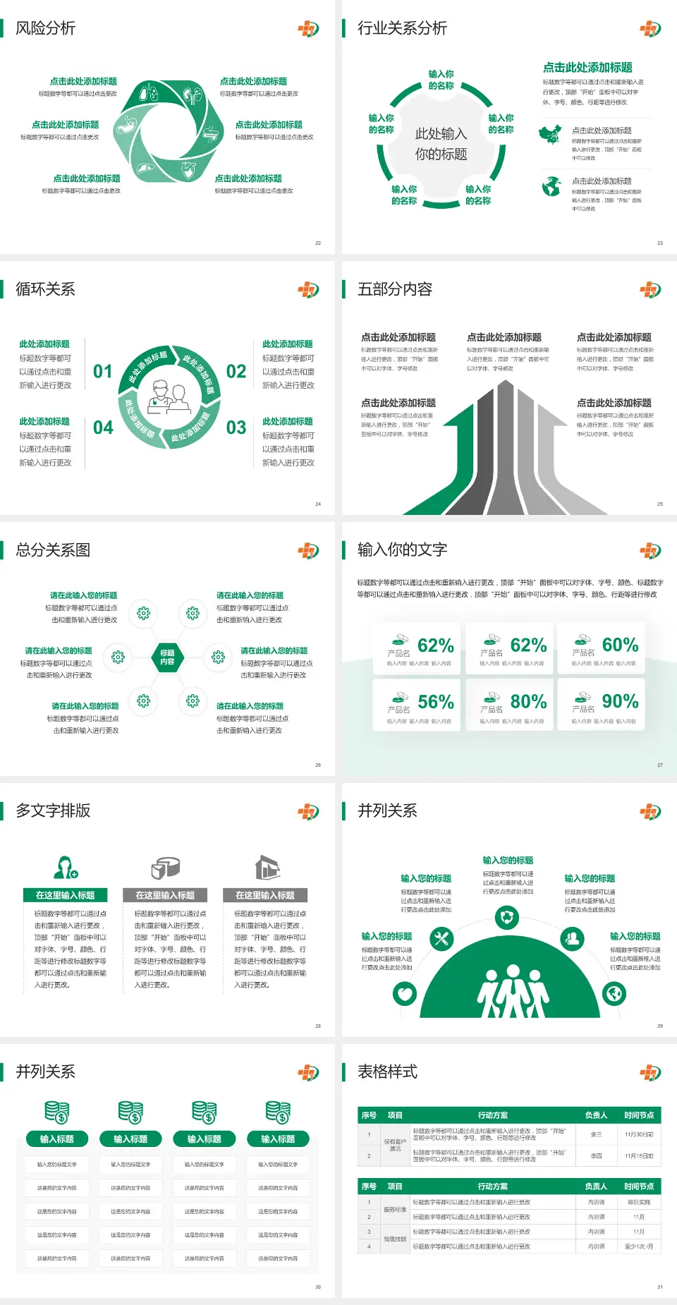 大庆油田总医院科室介绍与推广PPT模板4:3格式幻灯片预览图4