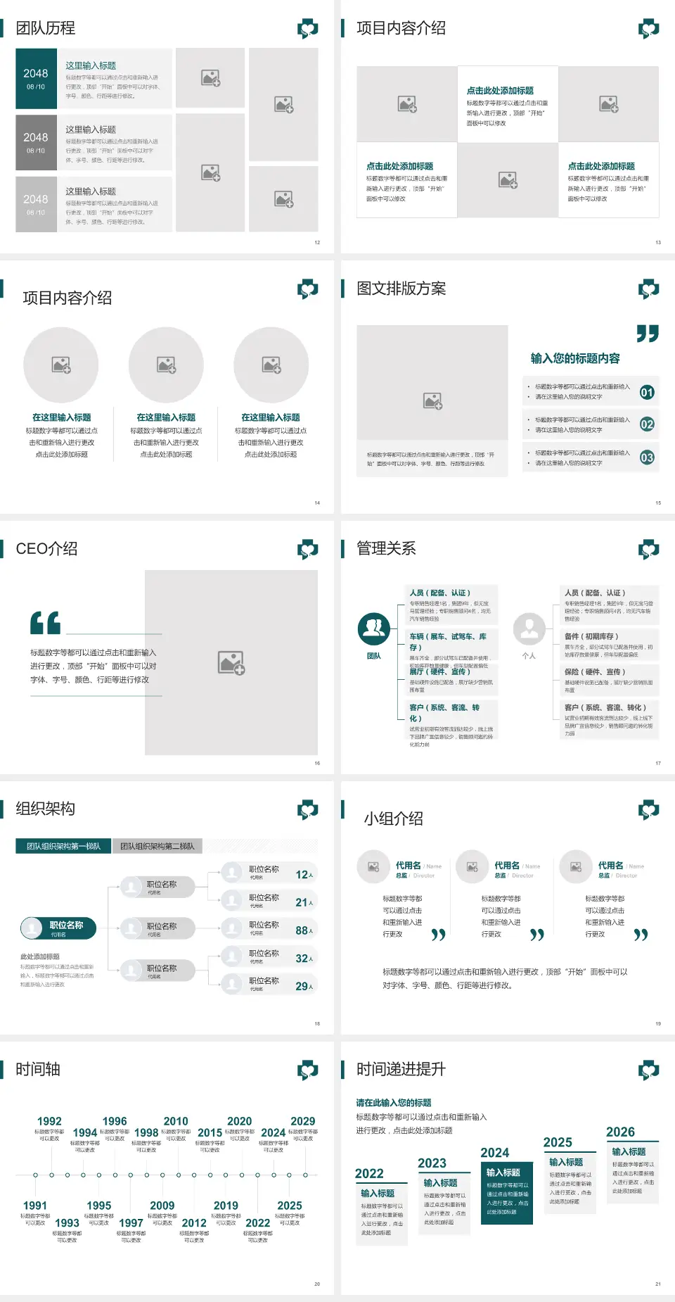 黑龙江省第二医院南岗院区医院管理报告PPT模板4:3格式幻灯片预览图3