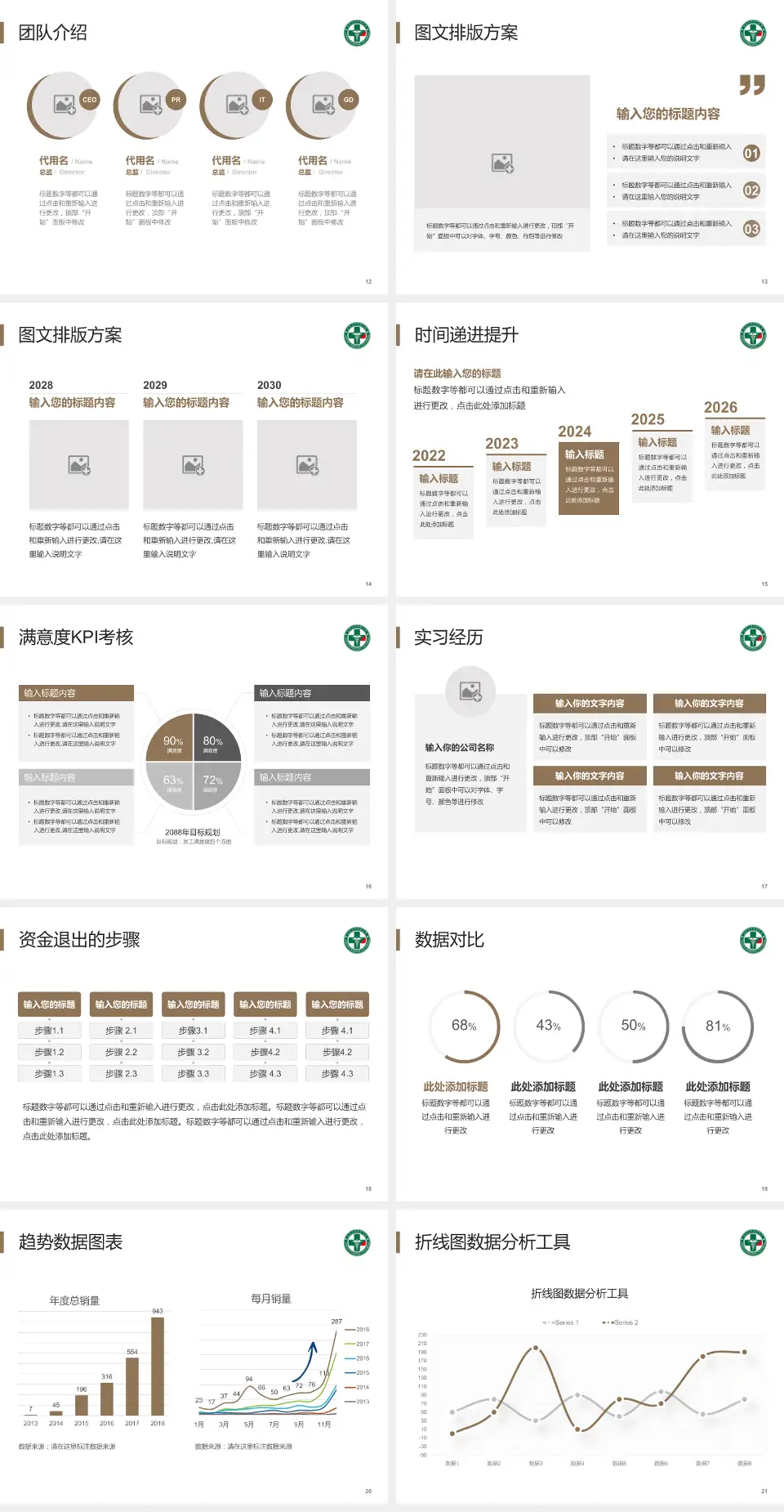 黑龙江省社会康复医院培训与教育PPT模板4:3格式幻灯片预览图3