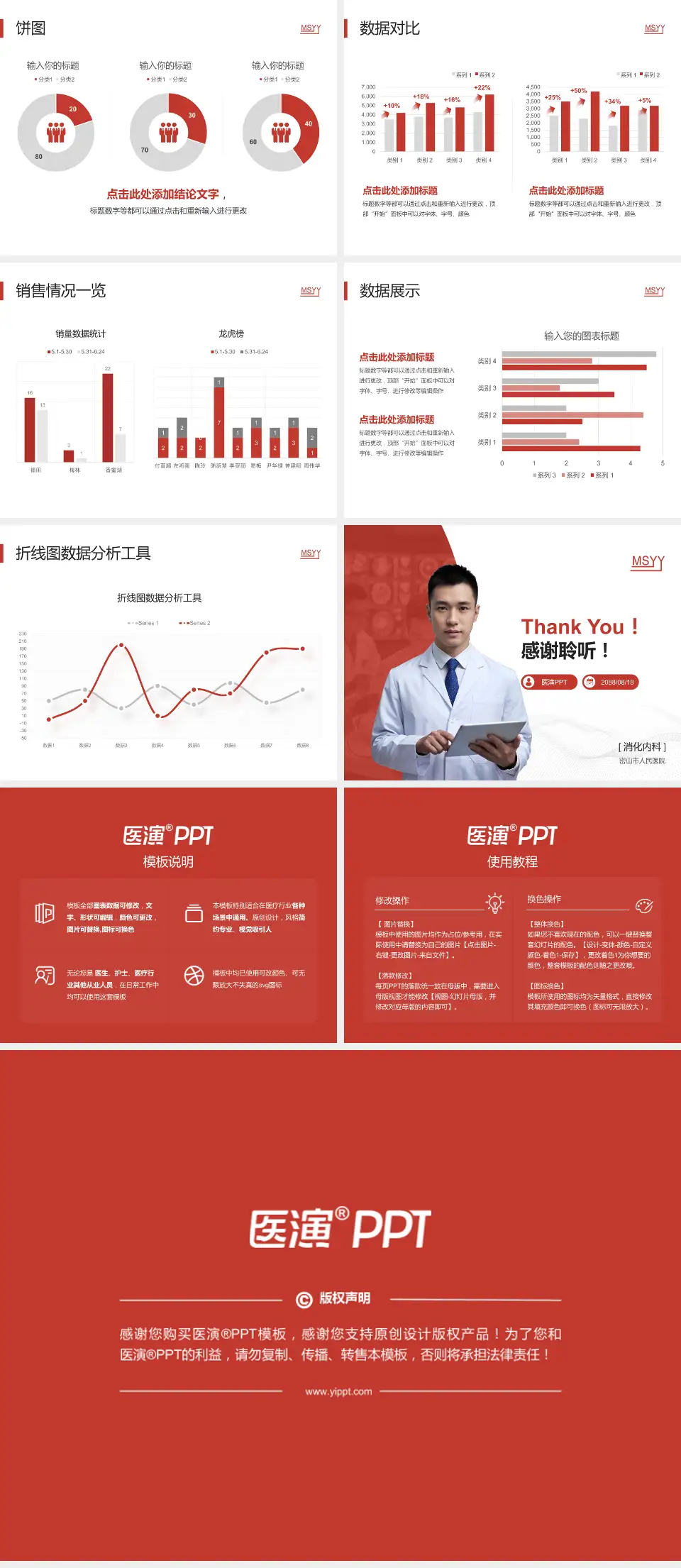 密山市人民医院病例分享与讨论PPT模板4:3格式幻灯片预览图4