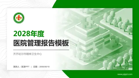 齐齐哈尔市精神卫生中心医院管理报告PPT模板