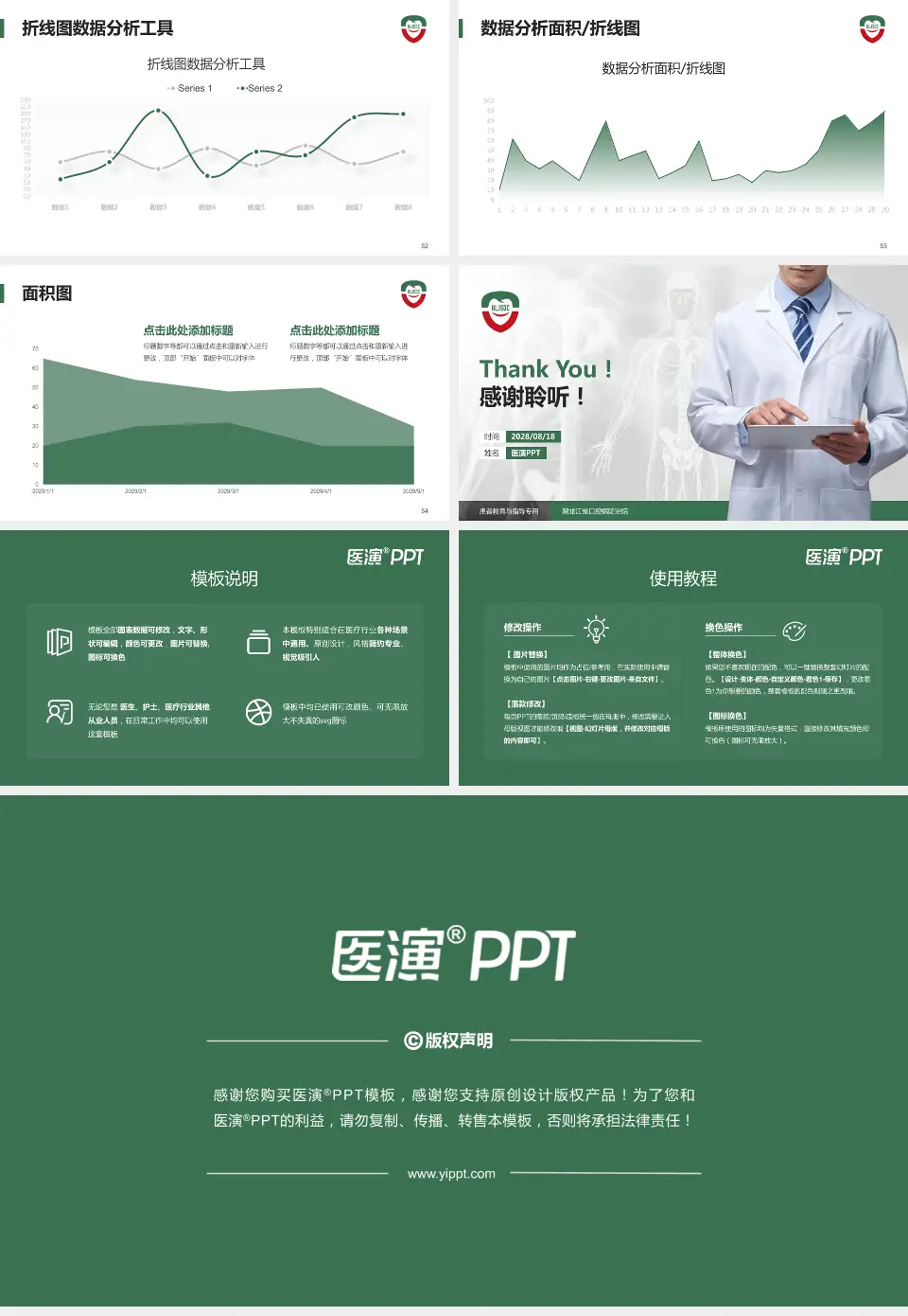 黑龙江省口腔病防治院患者教育与指导PPT模板16:9格式幻灯片预览图7