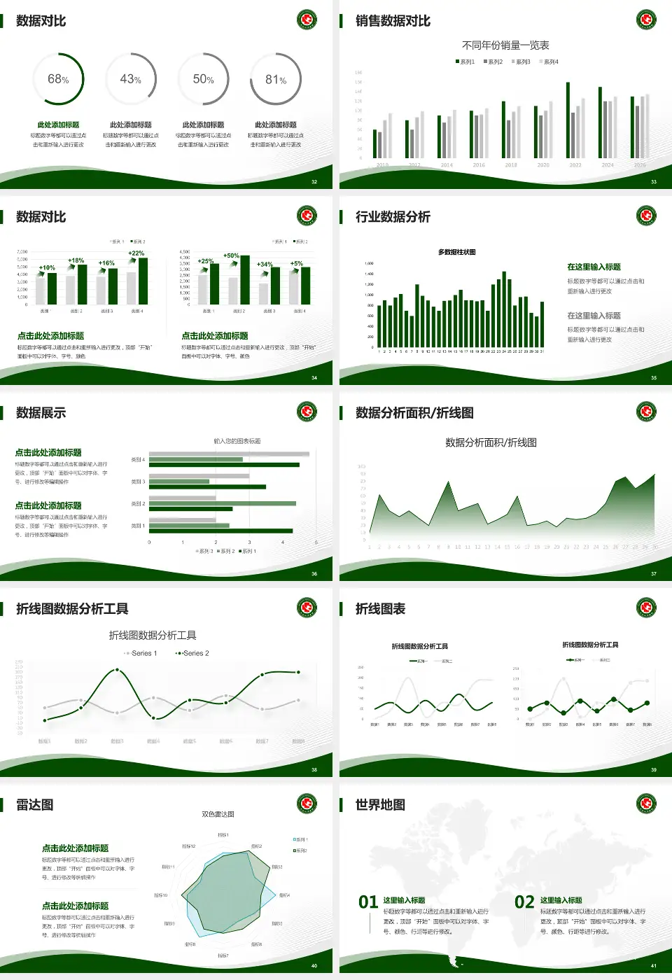 黑龙江省医院南岗分院会议与研讨会PPT模板16:9格式幻灯片预览图5
