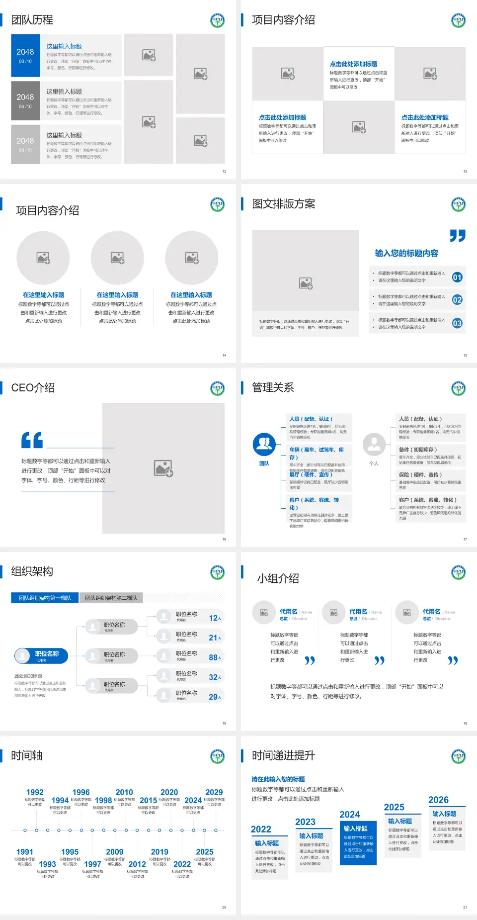 哈尔滨医科大学口腔医院医院管理报告PPT模板4:3格式幻灯片预览图3