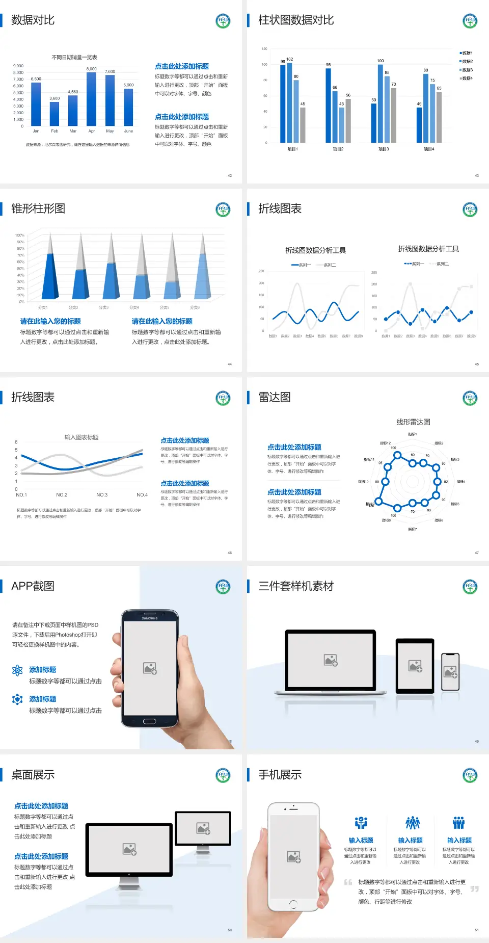 哈尔滨医科大学口腔医院医院管理报告PPT模板4:3格式幻灯片预览图6