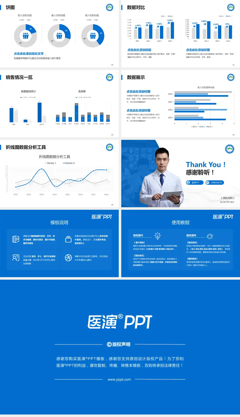 哈尔滨市普宁医院病例分享与讨论PPT模板16:9格式幻灯片预览图4