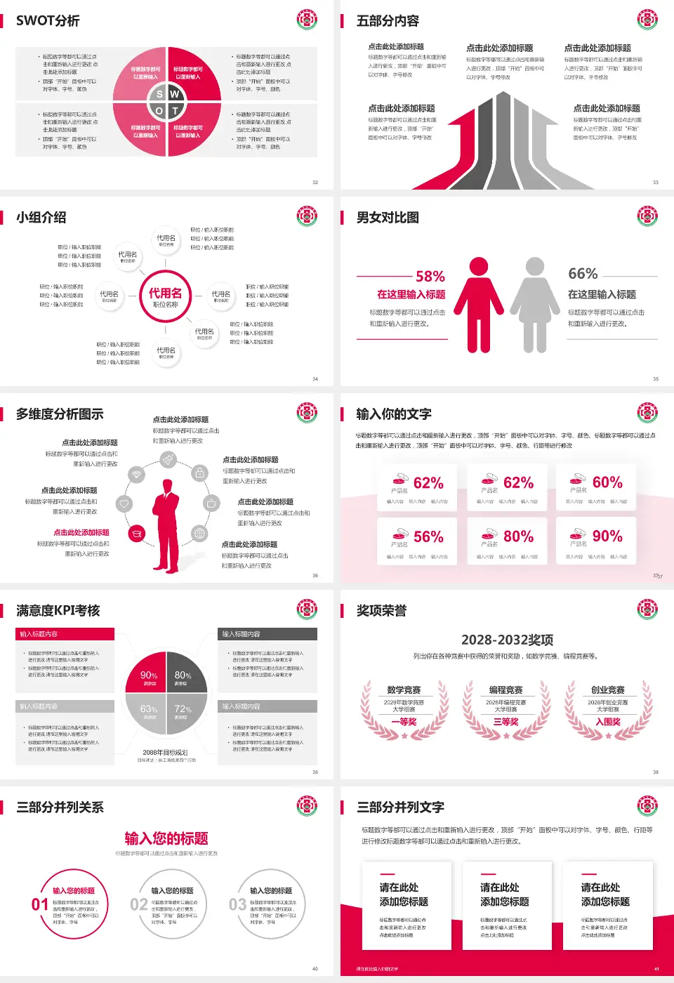 伊春市中心医院医疗行业比赛专用PPT模板16:9格式幻灯片预览图5