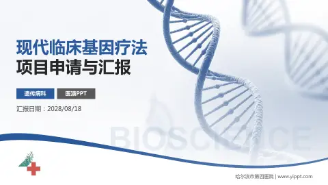哈尔滨市第四医院项目申请与汇报PPT模板