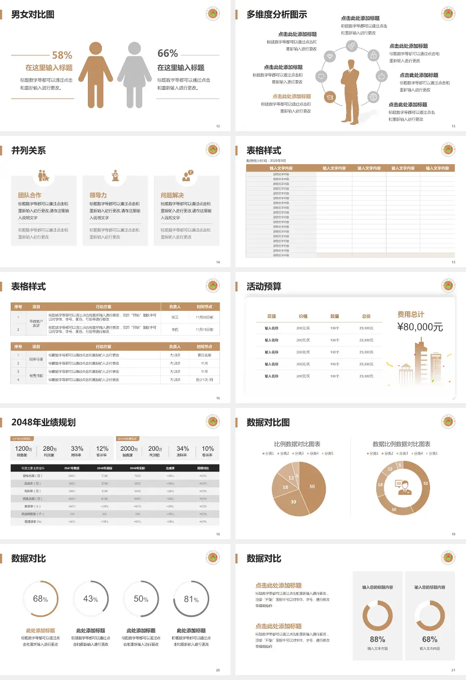 哈尔滨市儿童医院财务与预算报告PPT模板16:9格式幻灯片预览图3
