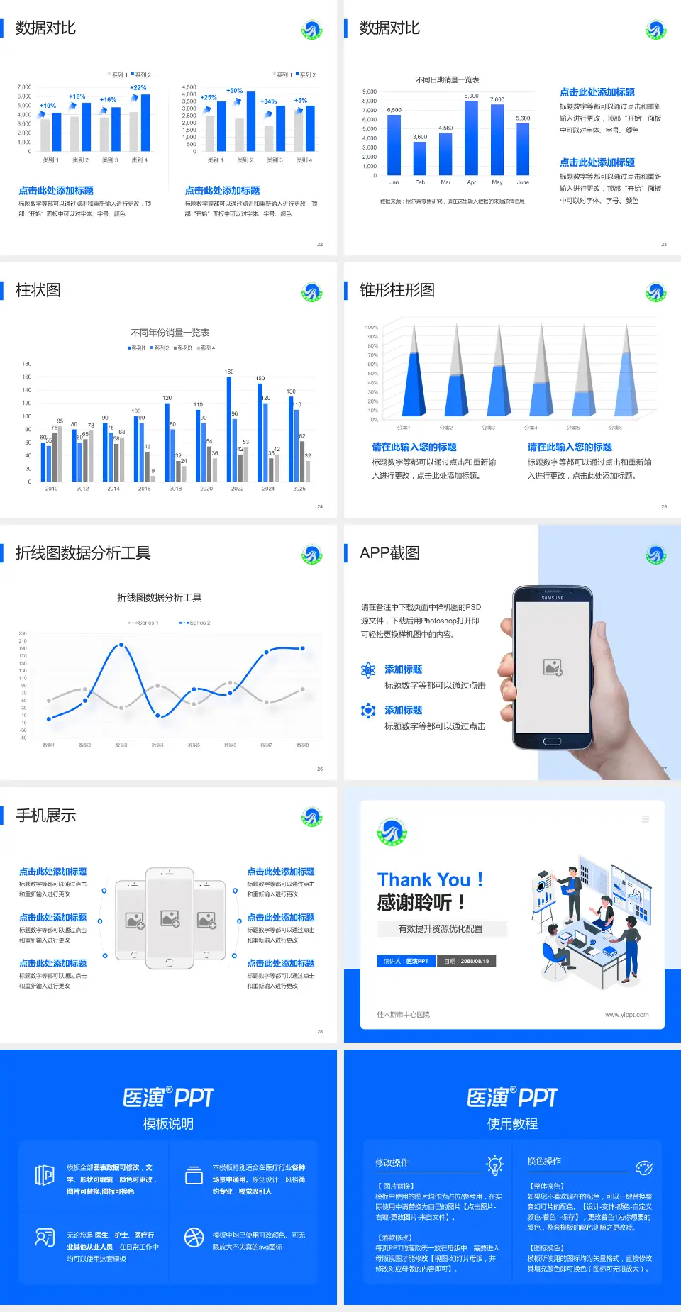 佳木斯市中心医院财务与预算报告PPT模板4:3格式幻灯片预览图4