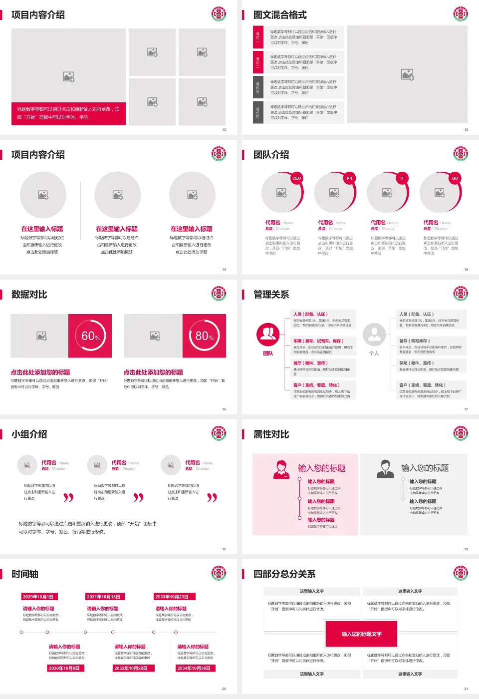 伊春市中心医院科室介绍与推广PPT模板16:9格式幻灯片预览图3