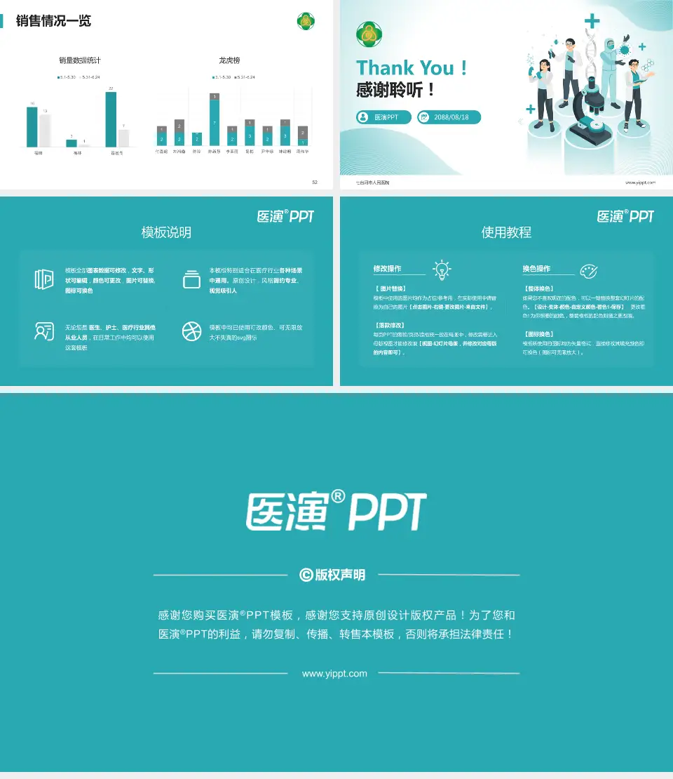 七台河市人民医院品管圈PDCA演示专用PPT模板16:9格式幻灯片预览图7