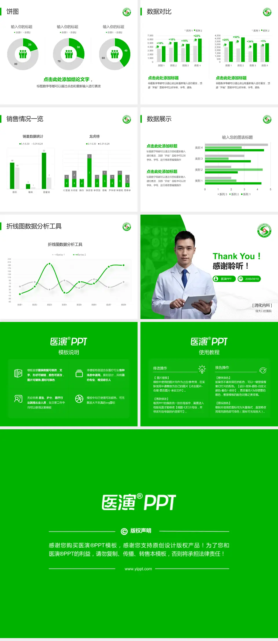 佳大口腔医院病例分享与讨论PPT模板4:3格式幻灯片预览图4