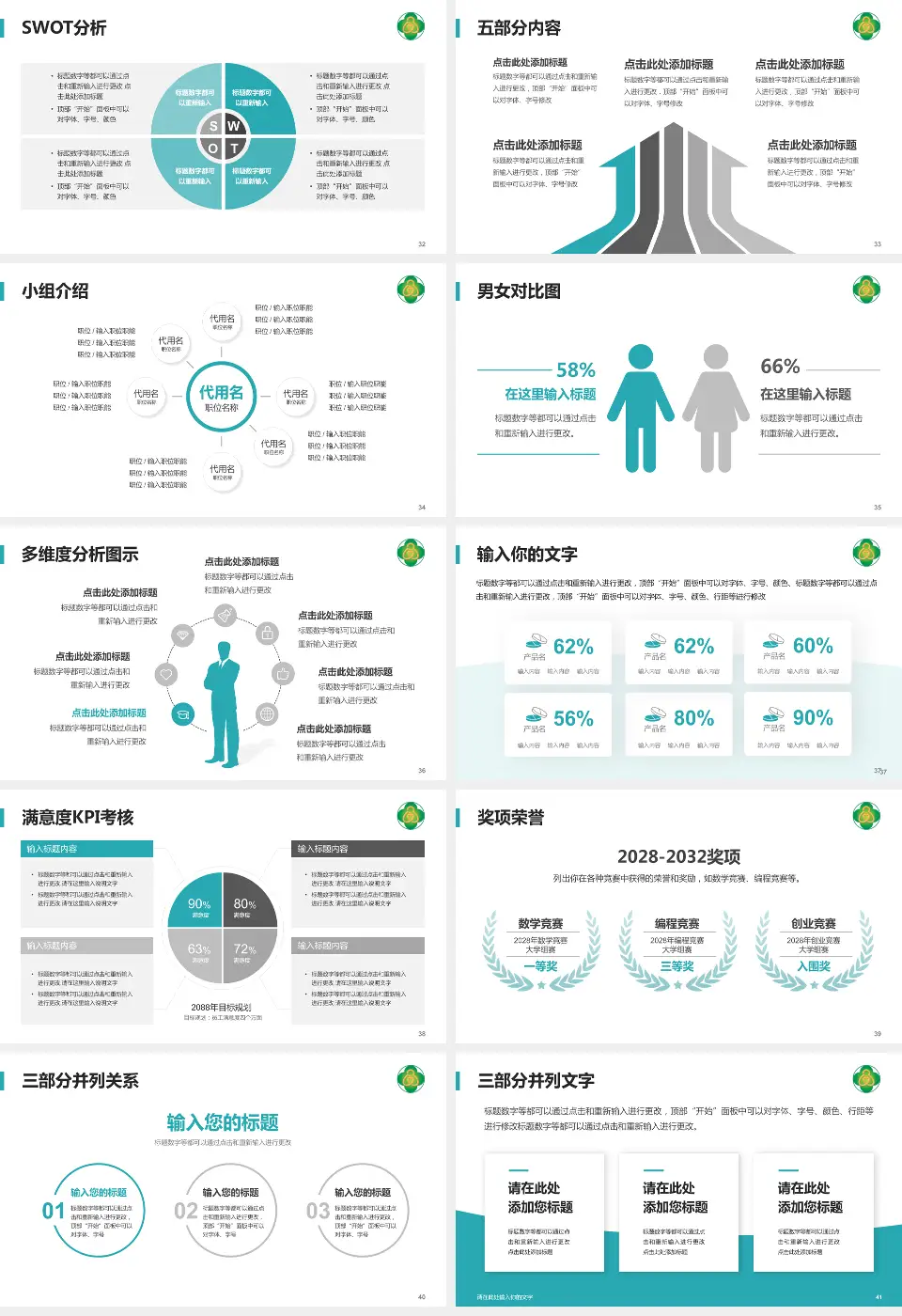 七台河市人民医院医疗行业比赛专用PPT模板16:9格式幻灯片预览图5