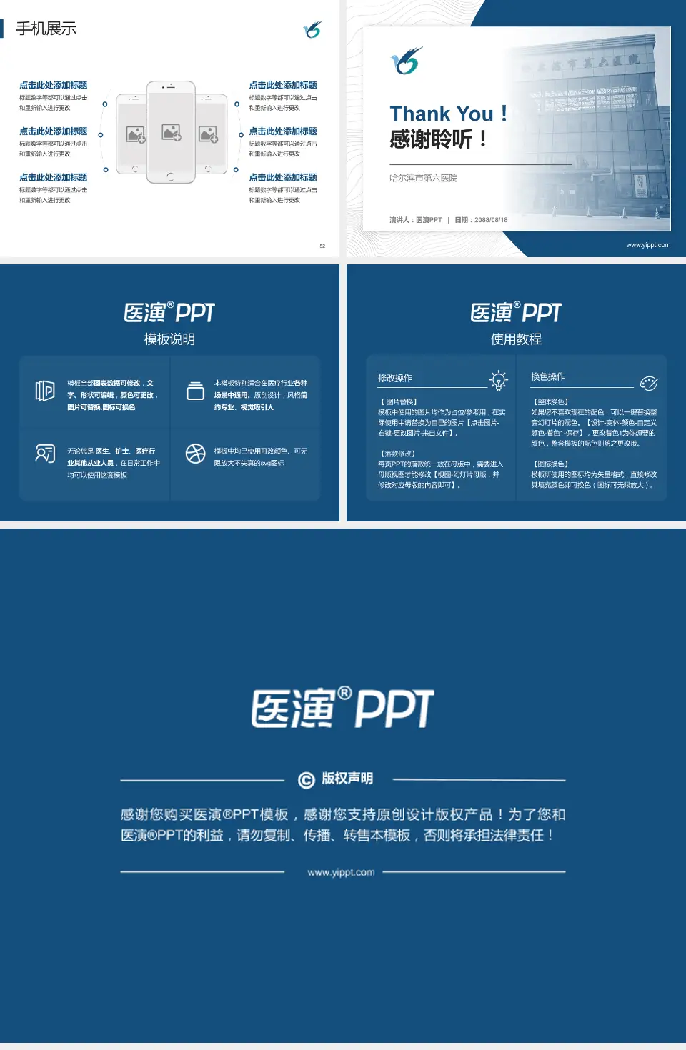 哈尔滨市第六医院医院管理报告PPT模板4:3格式幻灯片预览图7