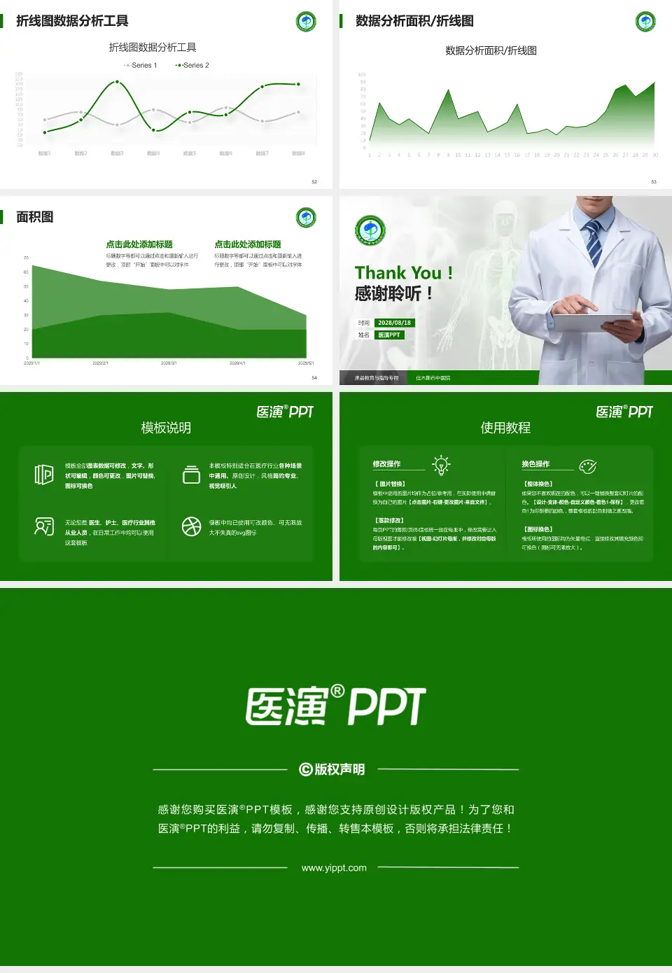 佳木斯市中医院患者教育与指导PPT模板16:9格式幻灯片预览图7