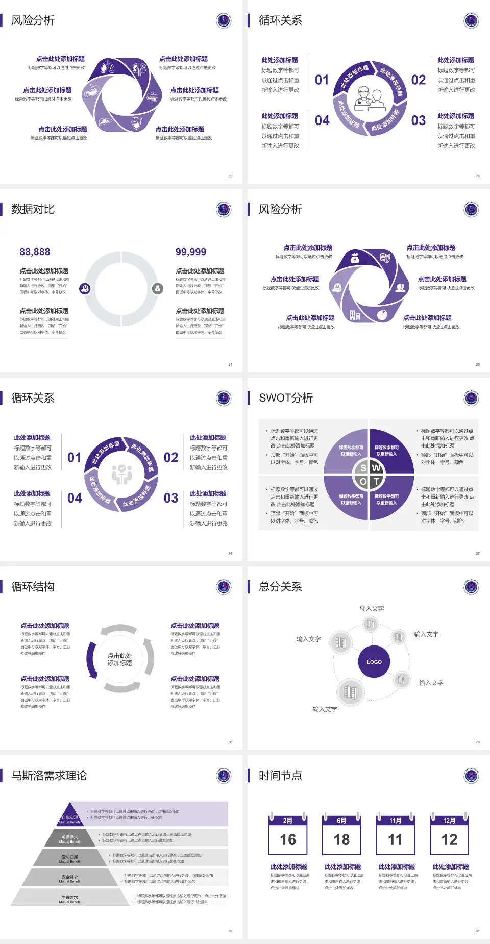 哈尔滨医科大学附属第一医院科研成果展示PPT模板4:3格式幻灯片预览图4