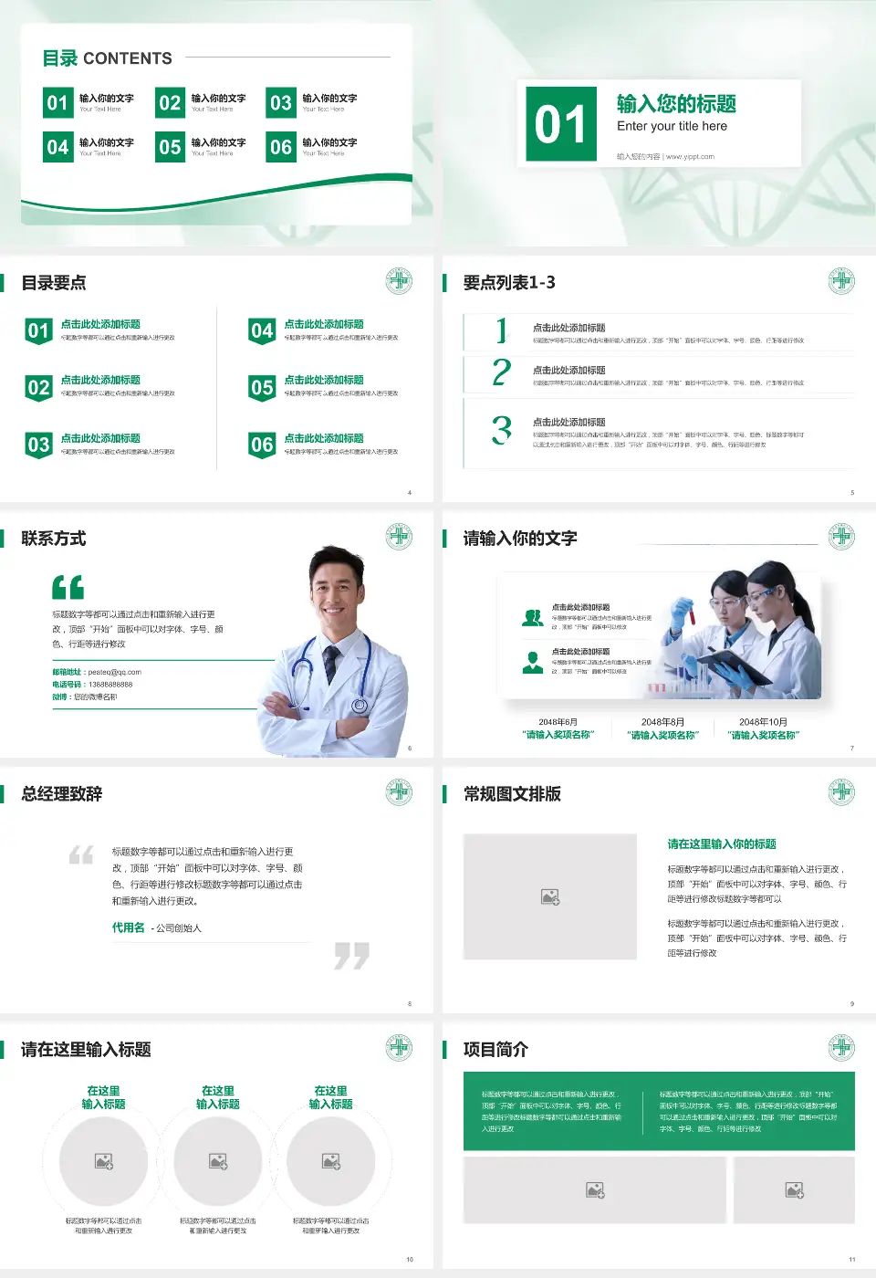 双城市人民医院项目申请与汇报PPT模板16:9格式幻灯片预览图2