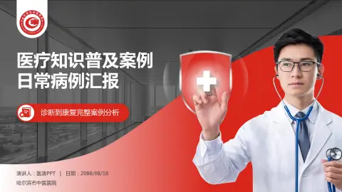 哈尔滨市中医医院医疗知识普及PPT模板