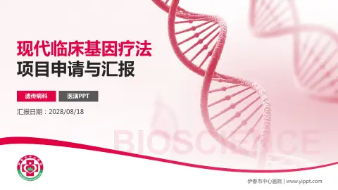 伊春市中心医院项目申请与汇报PPT模板