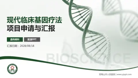 双鸭山市人民医院项目申请与汇报PPT模板