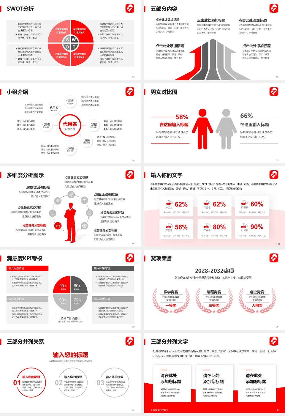 双鸭山市妇幼保健院医疗行业比赛专用PPT模板16:9格式幻灯片预览图5