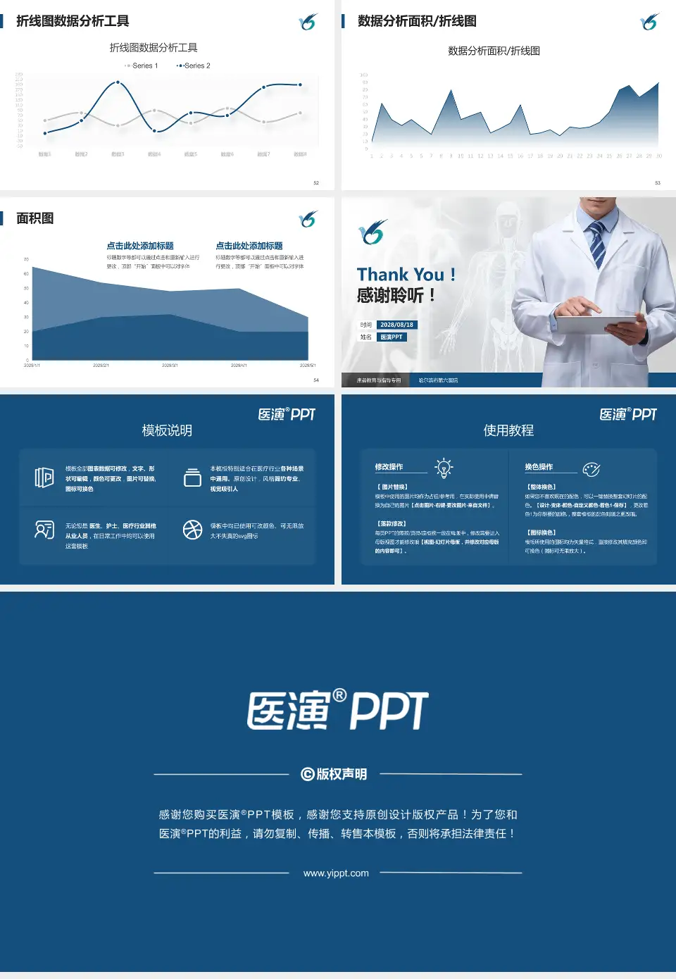 哈尔滨市第六医院患者教育与指导PPT模板16:9格式幻灯片预览图7