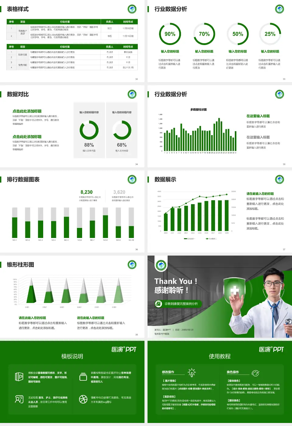 佳木斯市中医院医疗知识普及PPT模板16:9格式幻灯片预览图5