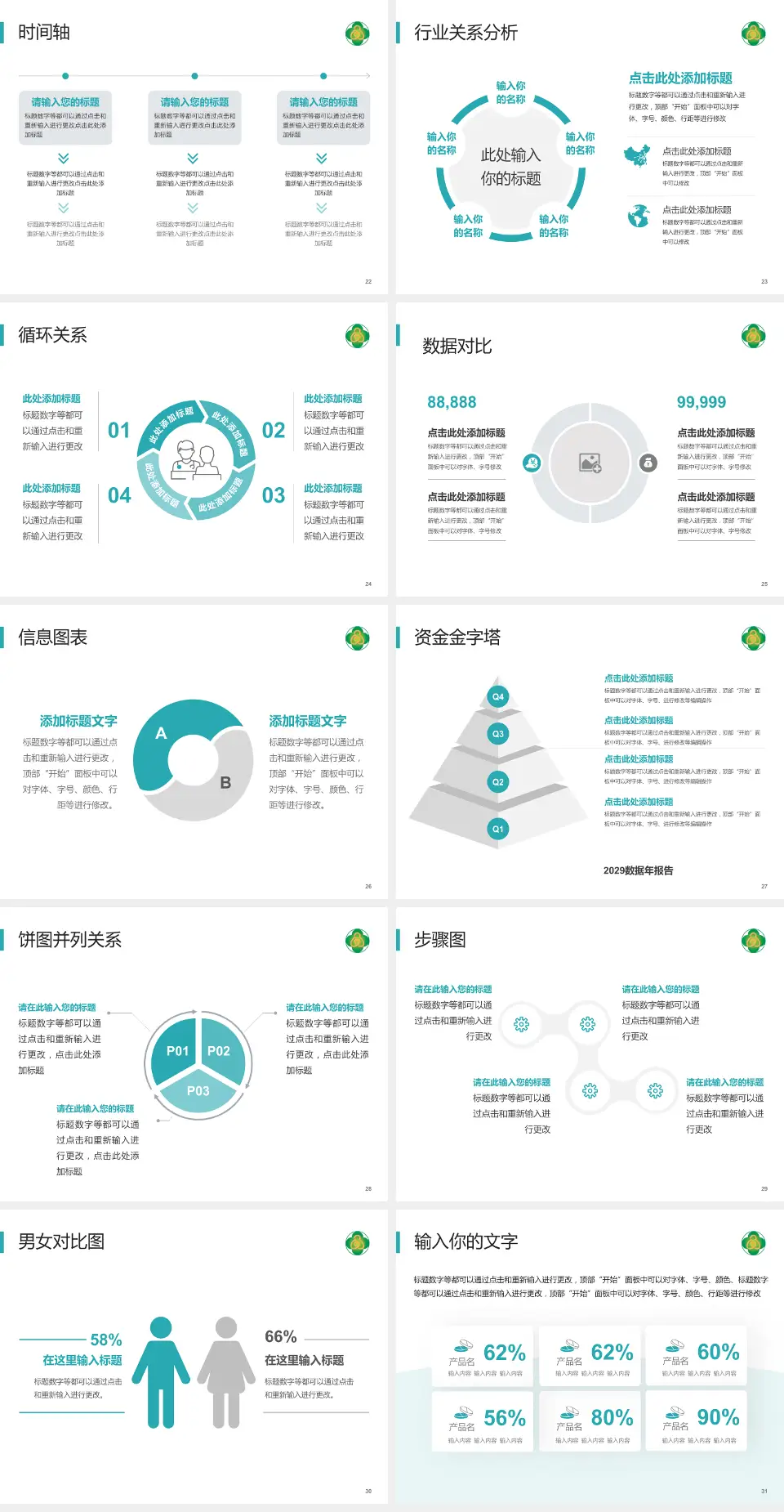 七台河市人民医院医院管理报告PPT模板4:3格式幻灯片预览图4